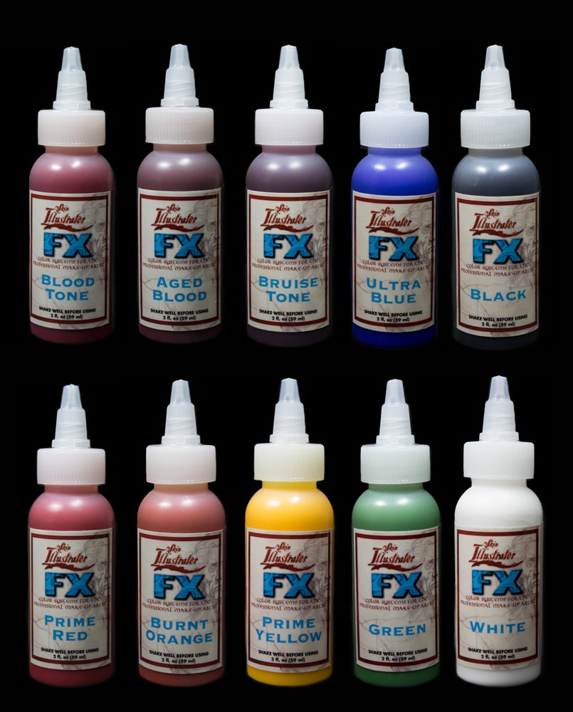 fx palette liquids skin illustrator alcohol colors makeup body paint